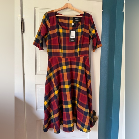 Collectif Dresses & Skirts - Collectif x Modcloth Plaid Swing Dress NWT
